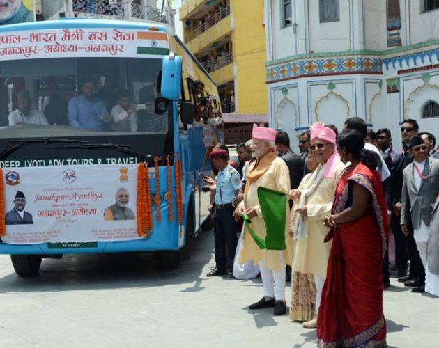 ओली र मोदीले उदघाटन गरेको जनकपुर–अयोध्या बस सुचारु हुने टुंगो छैन