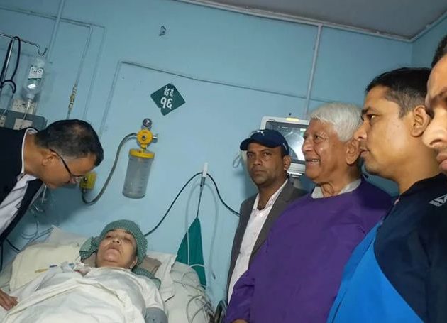 गंगामायालाई भेट्न मानवअधिकारवादीसहित अस्पताल पुगे केसी