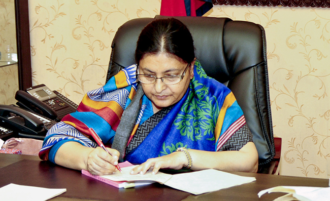 राष्ट्रपतिको कार्यकाल फागुन २८ मा सकिने, निर्वाचन कहिले?