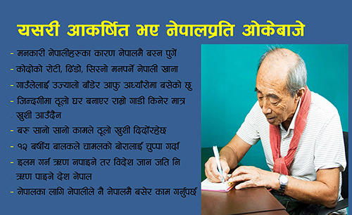 यसरी आकर्षित भएका रहेछन् नेपालप्रति ओकेबाजे
