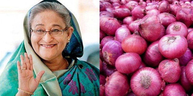महंगो भएपछि बंगलादेशकी प्रधानमन्त्रीले खान छाडिन् प्याज
