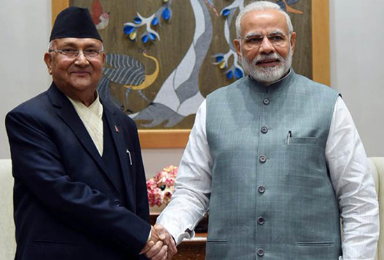 चीनमा ओली–मोदीबिच भेट