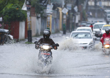 काठमाडौंमा वर्षा