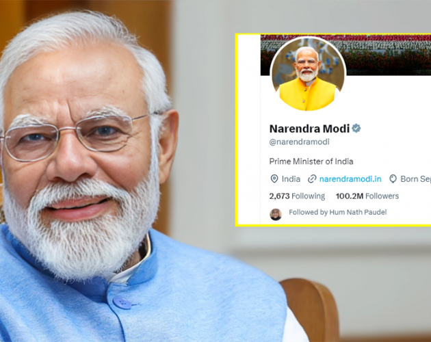 एक्समा विश्वकै बढी फलो गरिने नेता बने नरेन्द्र मोदी
