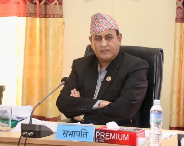 सभामुख घिमिरेसमक्ष रामहरि खतिवडाले राजीनामा पेश गरे