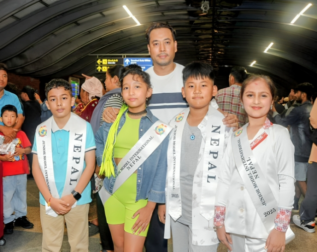 विश्व मञ्चमा नेपालको शान: ‘जुनियर मोडल इन्टरनेशनल’ मा चार नेपाली बालबालिका