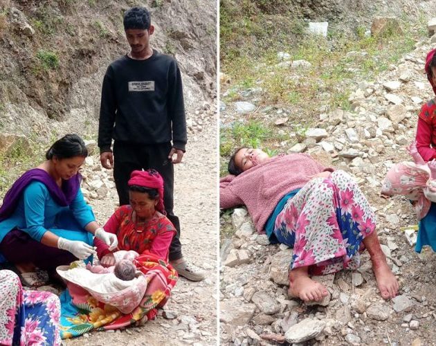 सडकमै सुत्केरी : अनमीको साथले बच्यो आमा र बच्चाको ज्यान