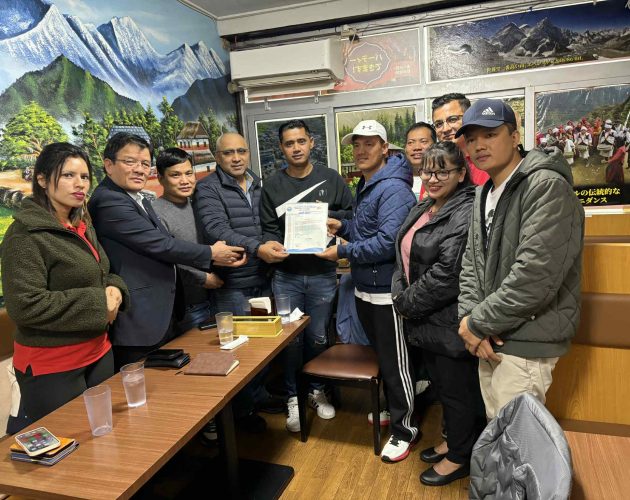 मोना जापानद्वारा स्व. छन्त्यालको परिवारलाई सहयोग राशी हस्तान्तरण