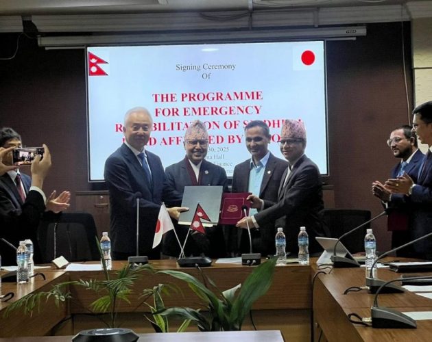 बीपी राजमार्गको पुनर्निर्माणका लागि जापानले दियो २.६ अर्बको अनुदान
