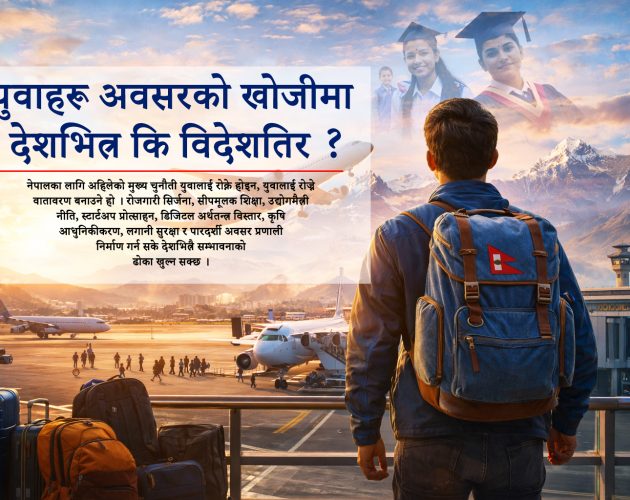 युवाहरू अवसरको खोजीमा देशभित्र कि विदेशतिर ?