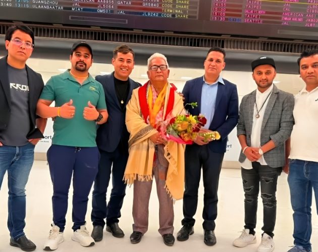 जापान आइपुगे वरिष्ठ लोकगायक अम्बर विरही गुरुङ