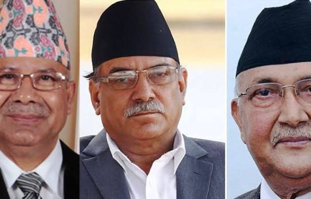 ओलीसँग प्रचण्ड मिल्दा रिसाए माधव नेपाल